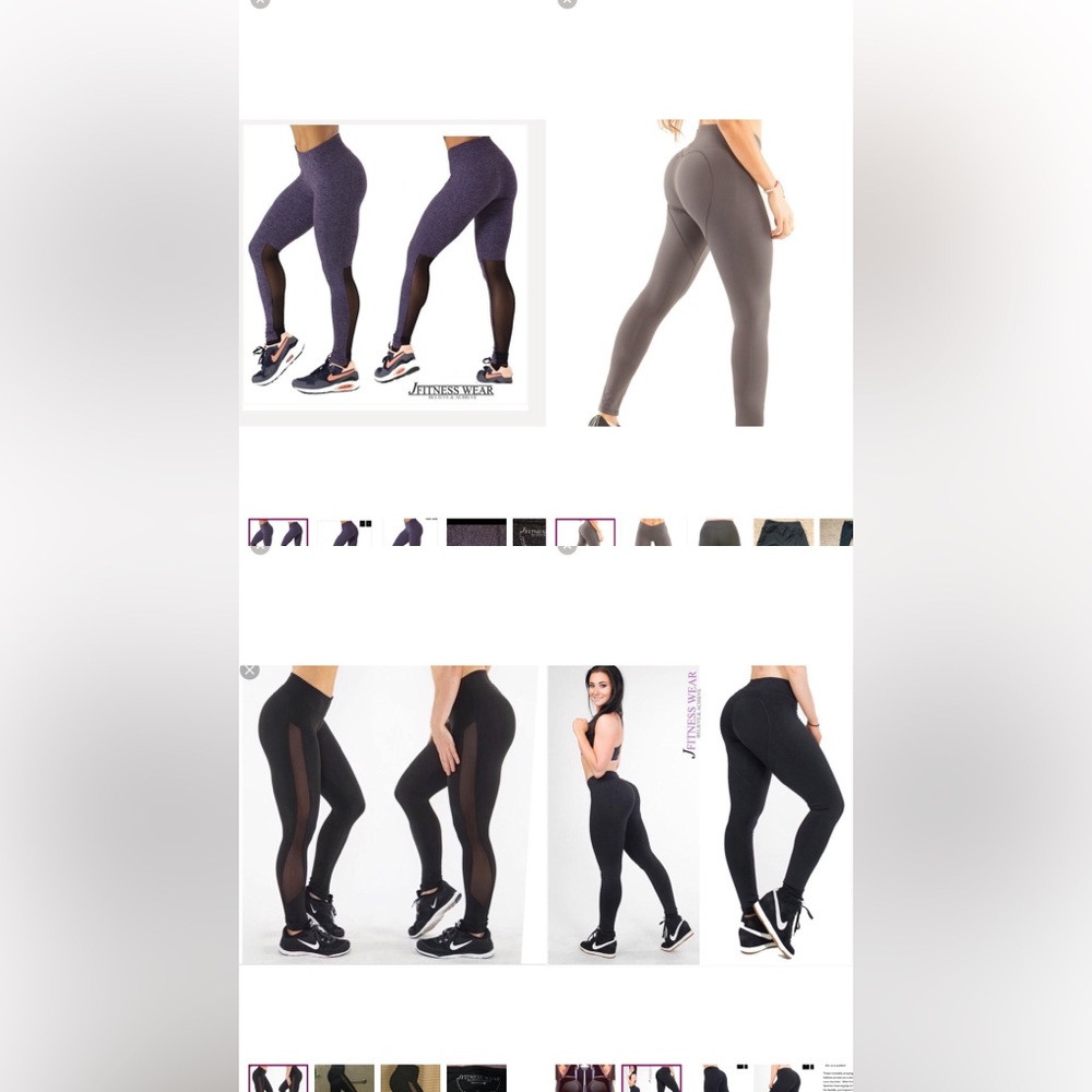 Bundle of (4) NEW Jfitness wear leggings all size Small